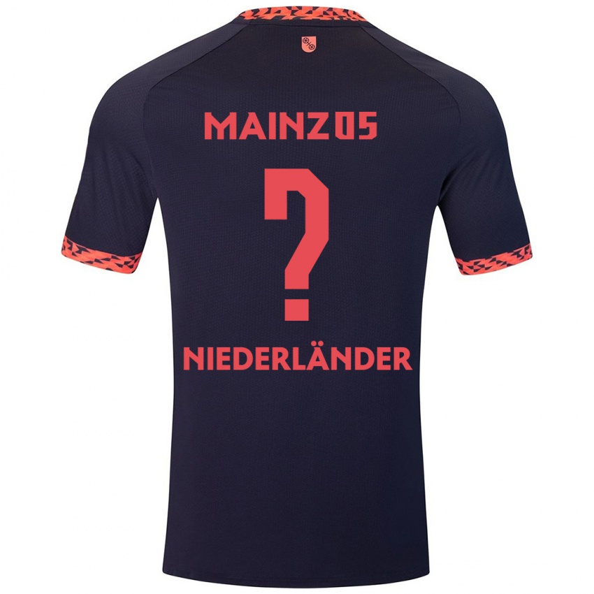 Criança Camisola Lennart Niederländer #0 Azul Coral Vermelho Alternativa 2024/25 Camisa Brasil