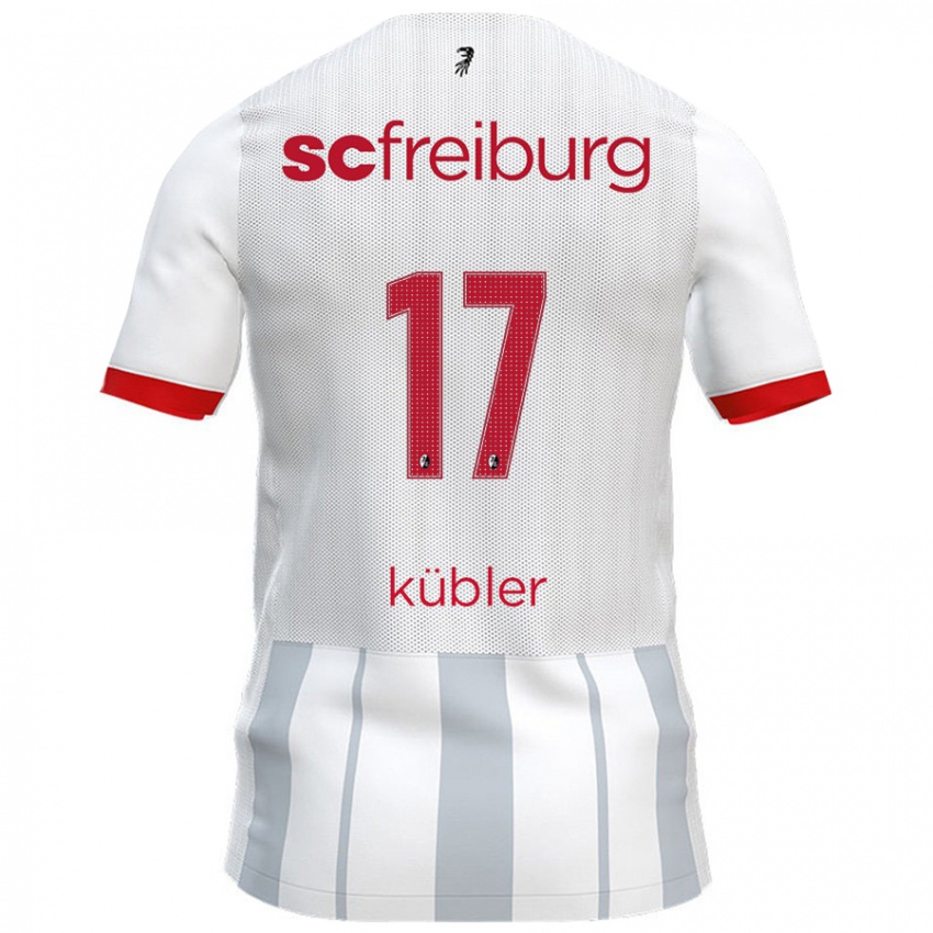 Criança Camisola Lukas Kübler #17 Cinzento Branco Alternativa 2024/25 Camisa Brasil