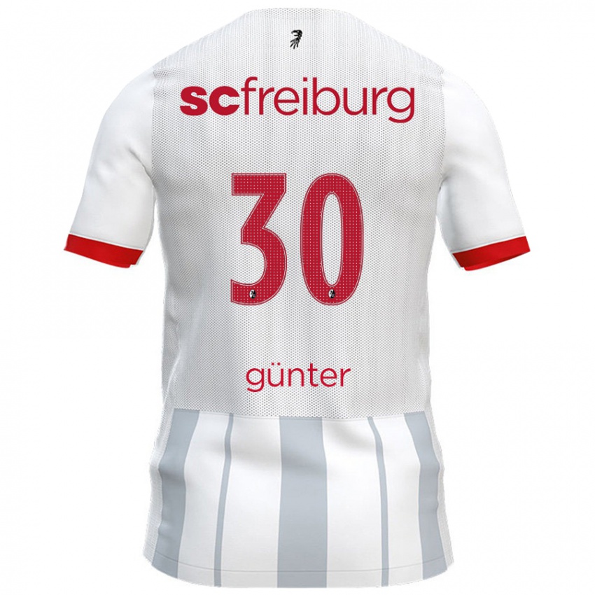 Criança Camisola Christian Günter #30 Cinzento Branco Alternativa 2024/25 Camisa Brasil