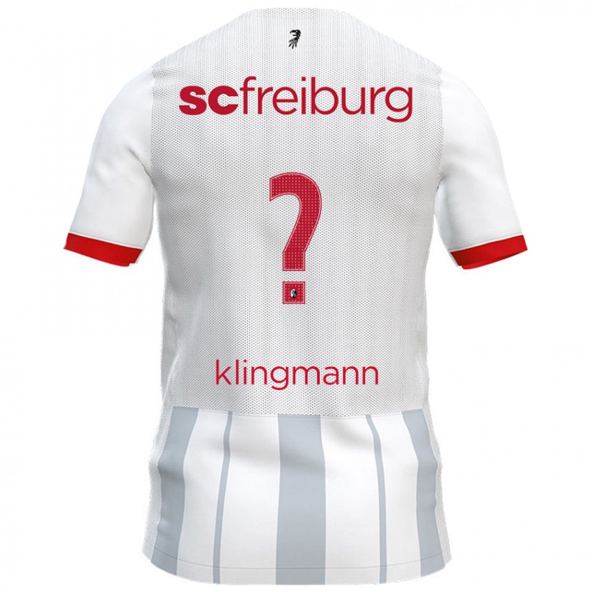 Criança Camisola Sebastian Klingmann #0 Cinzento Branco Alternativa 2024/25 Camisa Brasil