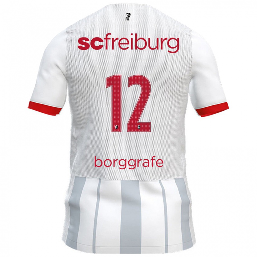 Criança Camisola Rafaela Borggräfe #12 Cinzento Branco Alternativa 2024/25 Camisa Brasil