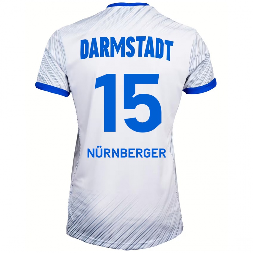 Criança Camisola Fabian Nürnberger #15 Azul Branco Alternativa 2024/25 Camisa Brasil