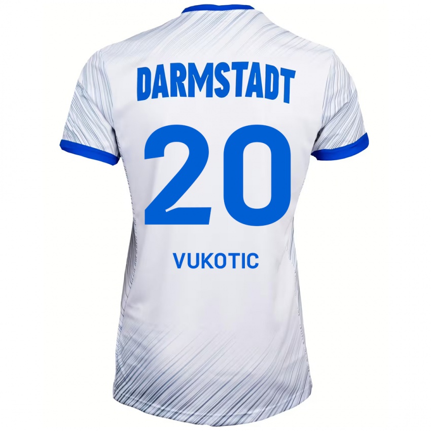 Criança Camisola Aleksandar Vukotic #20 Azul Branco Alternativa 2024/25 Camisa Brasil