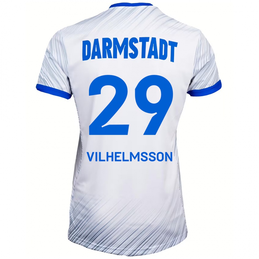 Criança Camisola Oscar Vilhelmsson #29 Azul Branco Alternativa 2024/25 Camisa Brasil