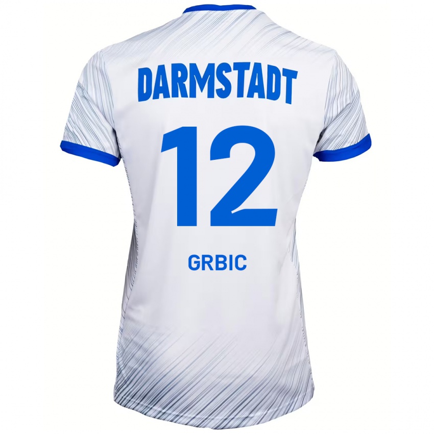 Criança Camisola Viktor Grbic #12 Azul Branco Alternativa 2024/25 Camisa Brasil