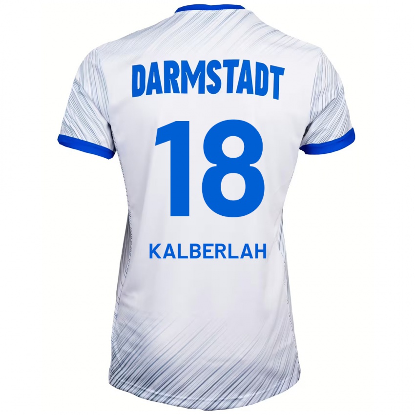 Criança Camisola Simon Kalberlah #18 Azul Branco Alternativa 2024/25 Camisa Brasil