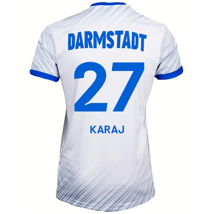 Criança Camisola Eraldo Karaj #27 Azul Branco Alternativa 2024/25 Camisa Brasil