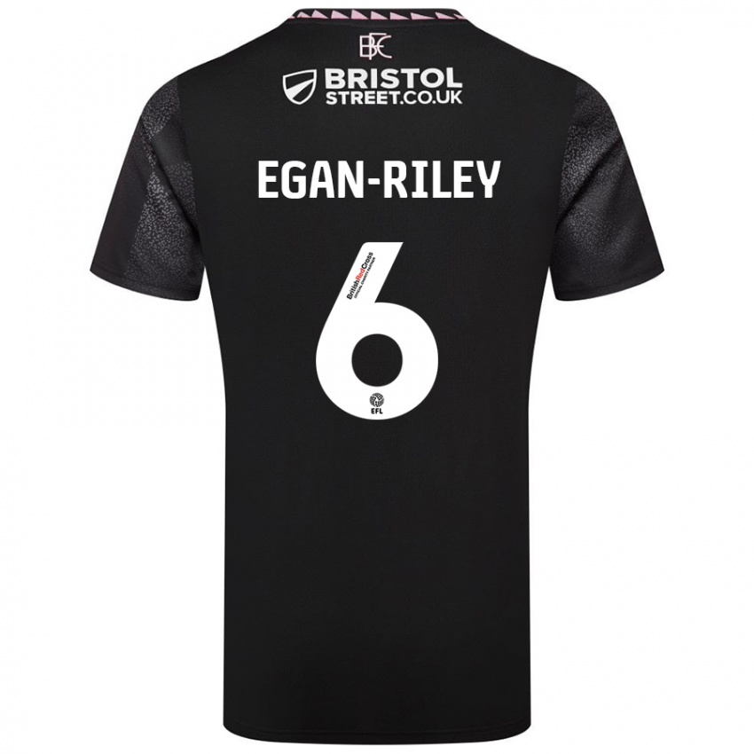 Criança Camisola Cj Egan-Riley #6 Preto Alternativa 2024/25 Camisa Brasil