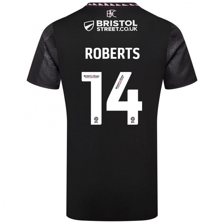 Criança Camisola Connor Roberts #14 Preto Alternativa 2024/25 Camisa Brasil