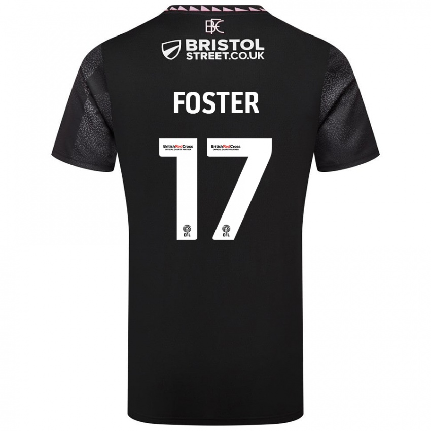 Criança Camisola Lyle Foster #17 Preto Alternativa 2024/25 Camisa Brasil