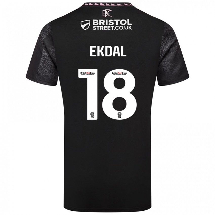 Criança Camisola Hjalmar Ekdal #18 Preto Alternativa 2024/25 Camisa Brasil