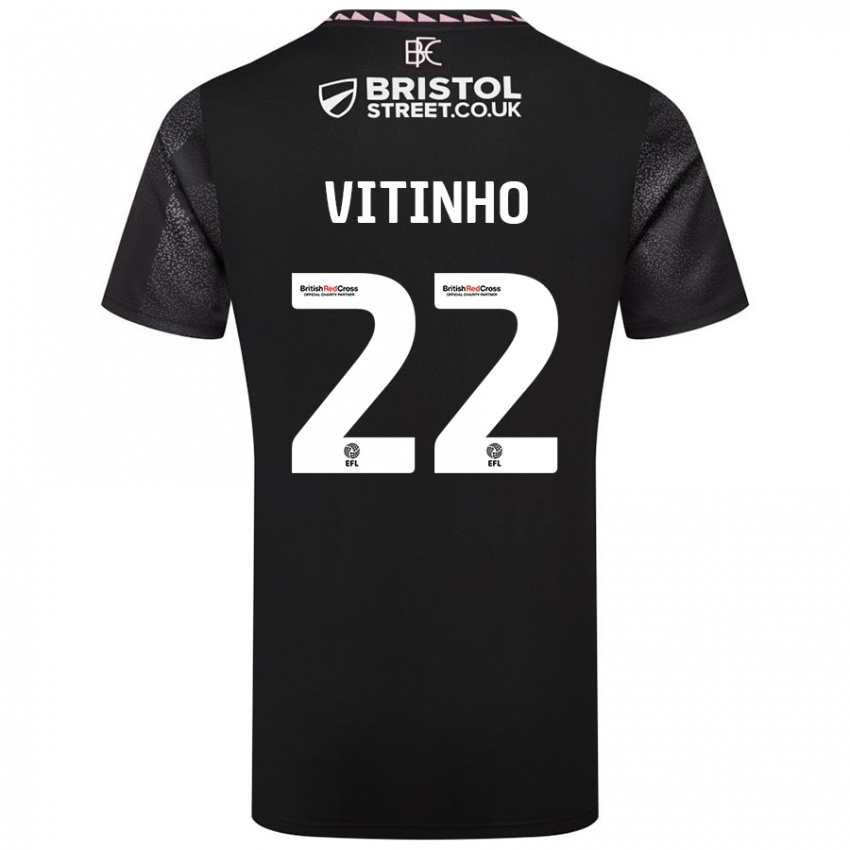 Criança Camisola Vitinho #22 Preto Alternativa 2024/25 Camisa Brasil