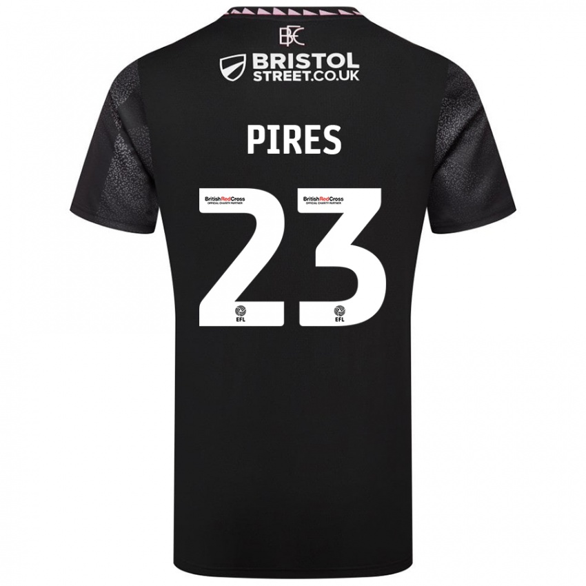 Criança Camisola Lucas Pires #23 Preto Alternativa 2024/25 Camisa Brasil