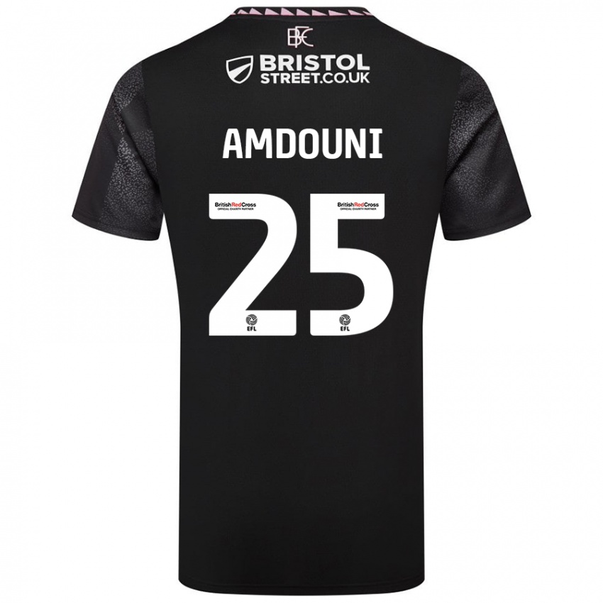 Criança Camisola Zeki Amdouni #25 Preto Alternativa 2024/25 Camisa Brasil