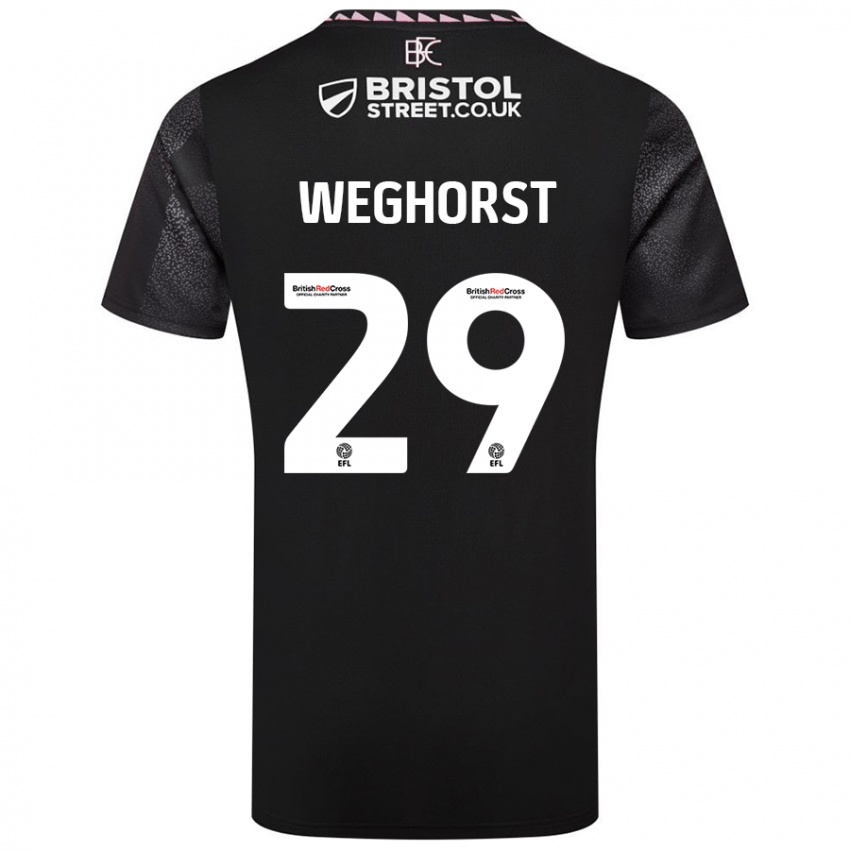 Criança Camisola Wout Weghorst #29 Preto Alternativa 2024/25 Camisa Brasil