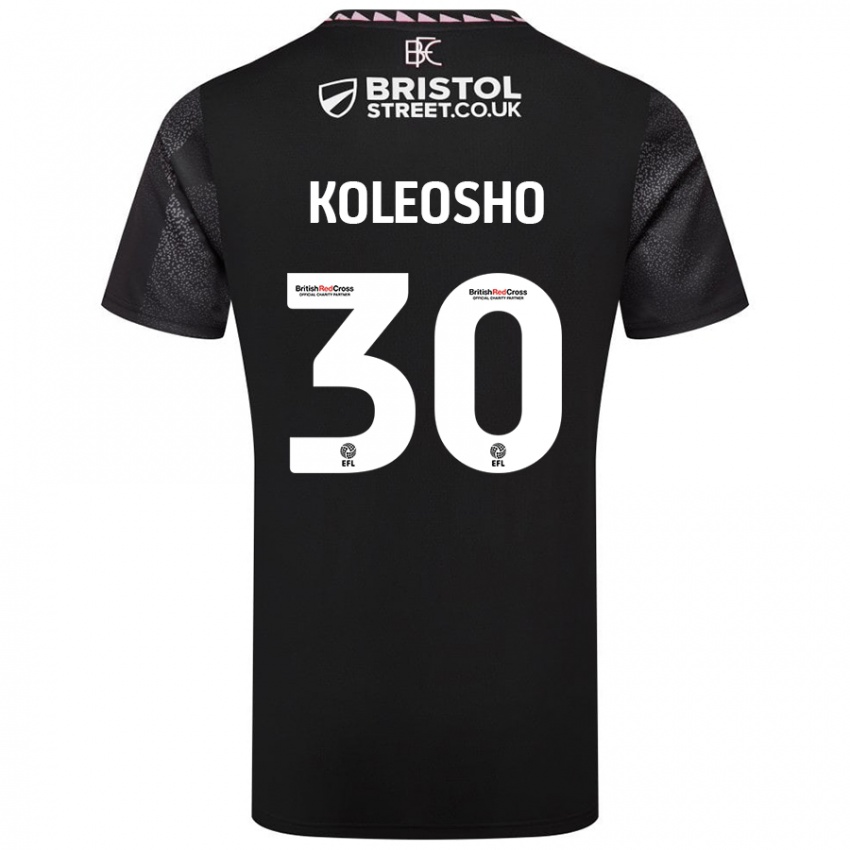 Criança Camisola Luca Koleosho #30 Preto Alternativa 2024/25 Camisa Brasil