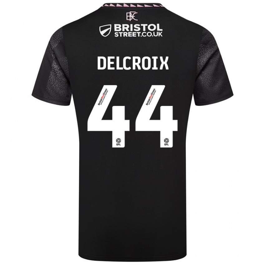 Criança Camisola Hannes Delcroix #44 Preto Alternativa 2024/25 Camisa Brasil