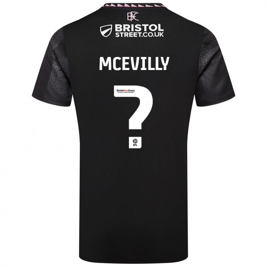 Criança Camisola Jack Mcevilly #0 Preto Alternativa 2024/25 Camisa Brasil