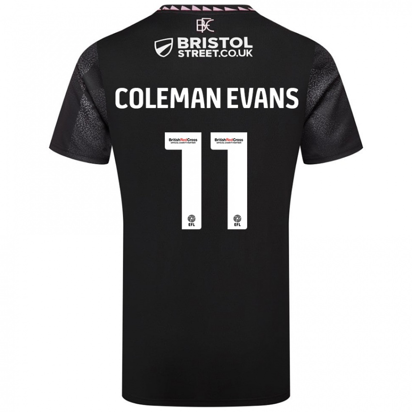 Criança Camisola Amaya Coleman-Evans #11 Preto Alternativa 2024/25 Camisa Brasil