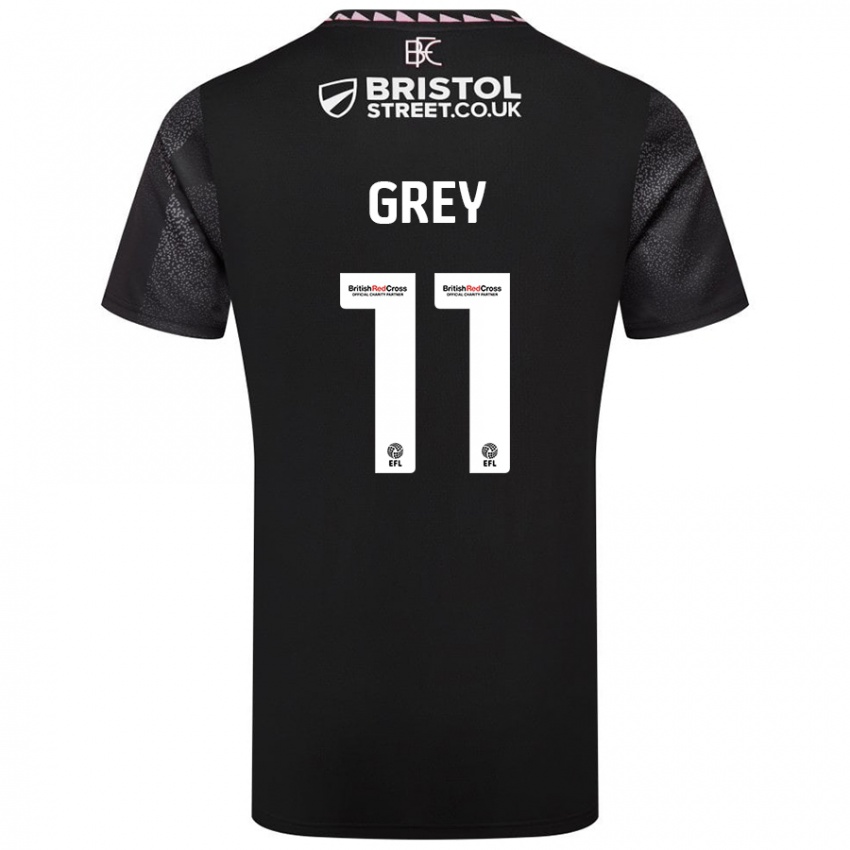 Criança Camisola Anna Grey #11 Preto Alternativa 2024/25 Camisa Brasil