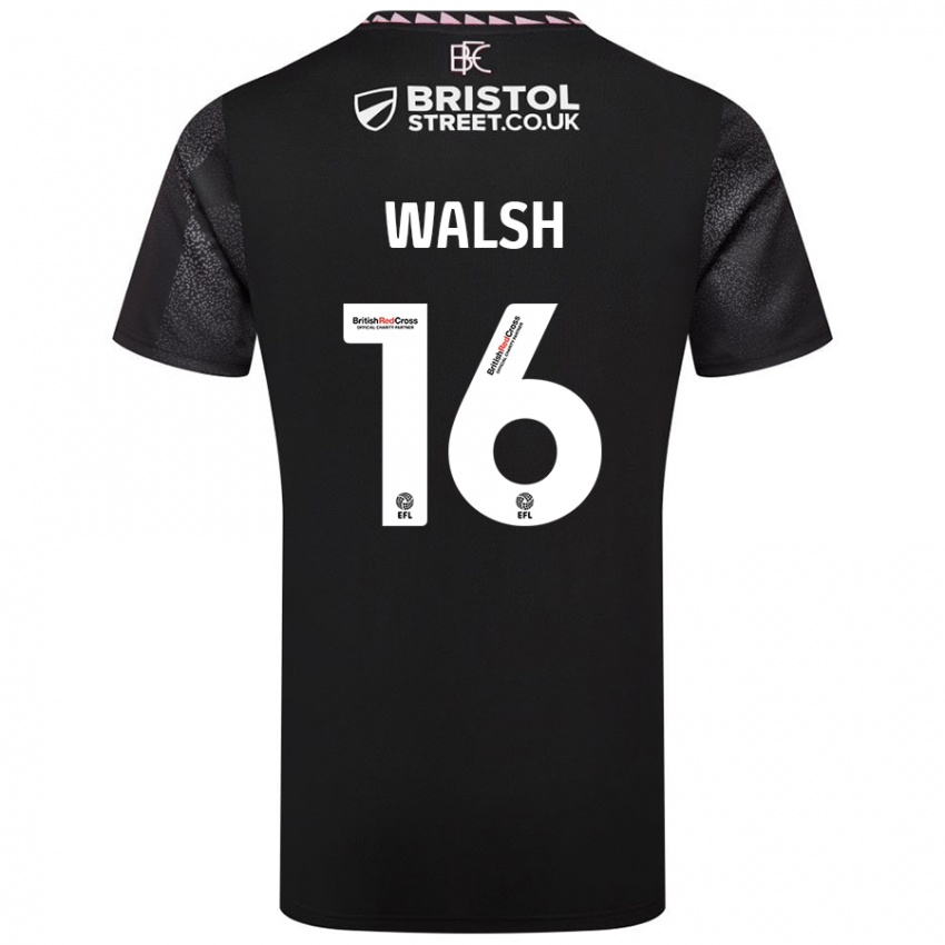 Criança Camisola Lucy Walsh #16 Preto Alternativa 2024/25 Camisa Brasil