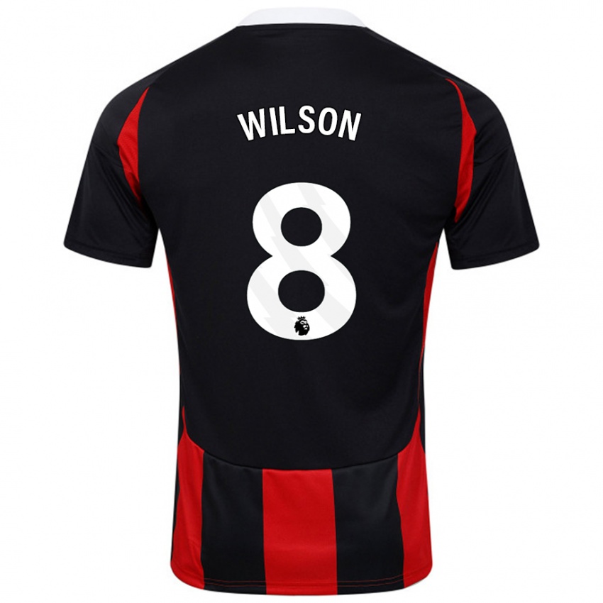 Criança Camisola Harry Wilson #8 Vermelho Preto Alternativa 2024/25 Camisa Brasil