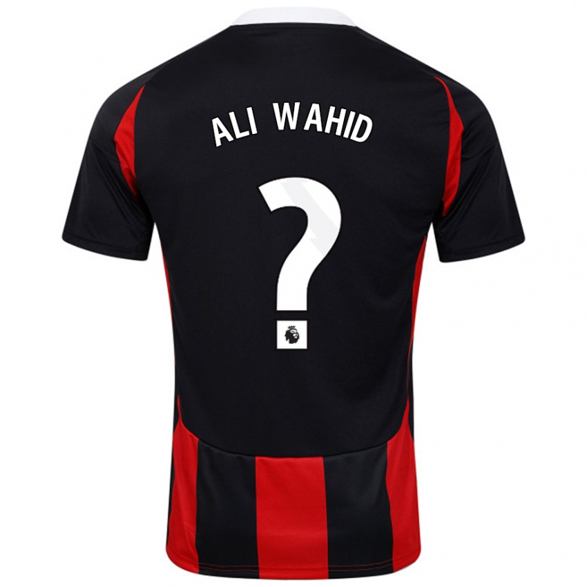 Criança Camisola Farhaan Ali Wahid #0 Vermelho Preto Alternativa 2024/25 Camisa Brasil