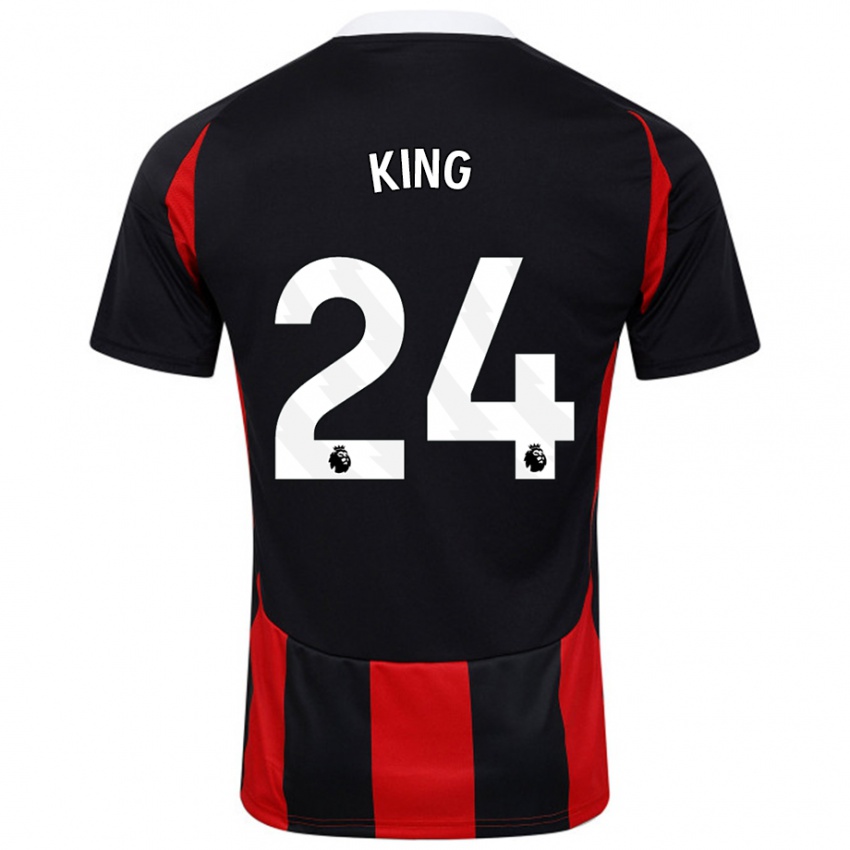 Criança Camisola Joshua King #24 Vermelho Preto Alternativa 2024/25 Camisa Brasil