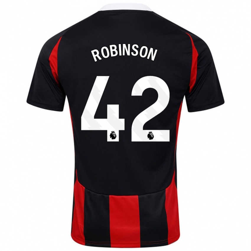 Criança Camisola Charlie Robinson #42 Vermelho Preto Alternativa 2024/25 Camisa Brasil