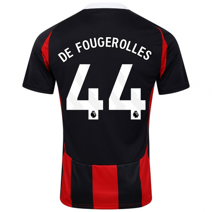 Criança Camisola Luc De Fougerolles #44 Vermelho Preto Alternativa 2024/25 Camisa Brasil