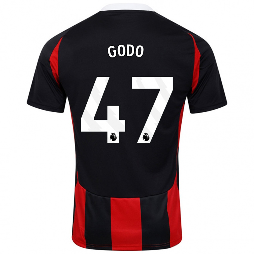 Criança Camisola Martial Godo #47 Vermelho Preto Alternativa 2024/25 Camisa Brasil