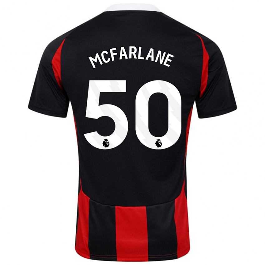 Criança Camisola Callum Mcfarlane #50 Vermelho Preto Alternativa 2024/25 Camisa Brasil