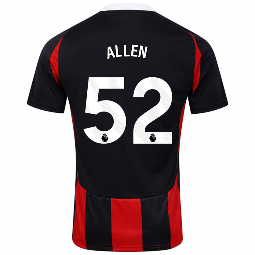 Criança Camisola Michael Allen #52 Vermelho Preto Alternativa 2024/25 Camisa Brasil