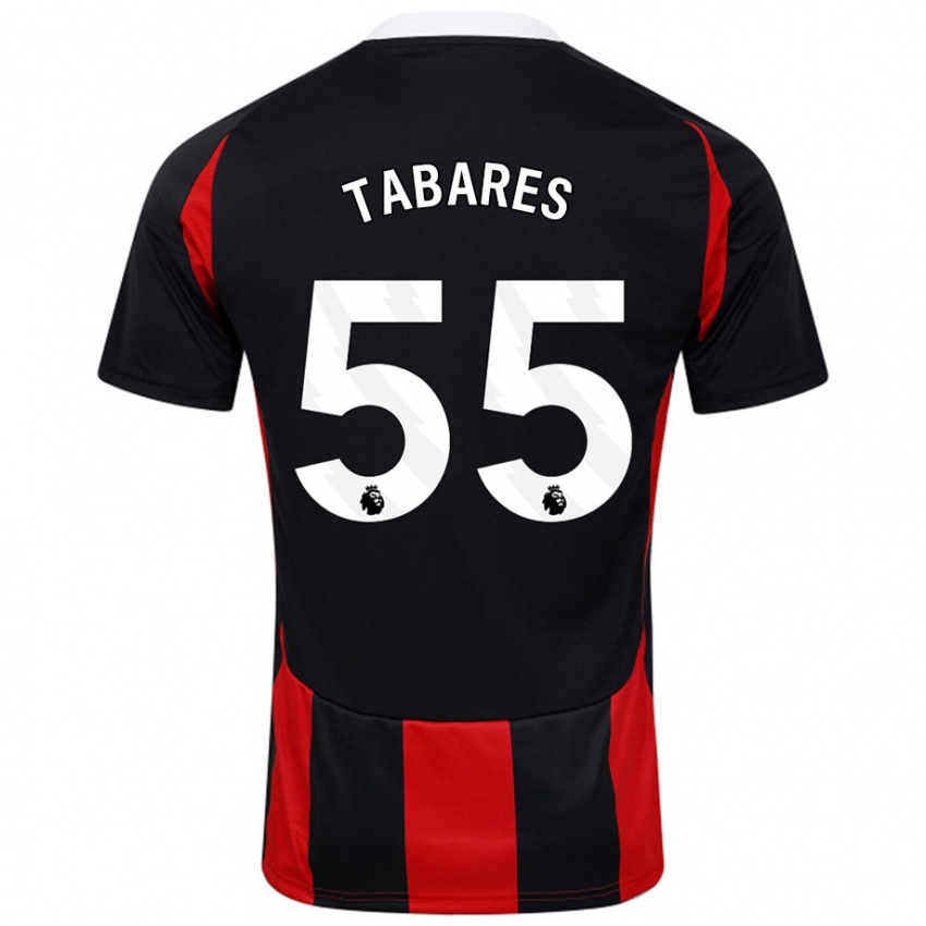 Criança Camisola Samuel Tabares #55 Vermelho Preto Alternativa 2024/25 Camisa Brasil