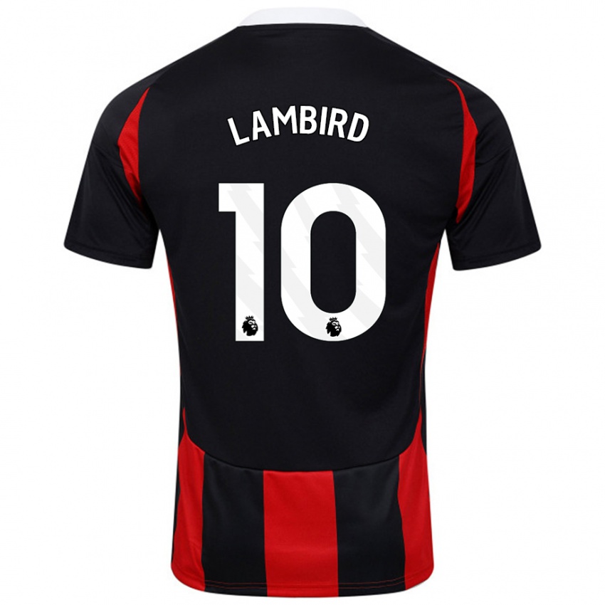 Criança Camisola Lilly Lambird #10 Vermelho Preto Alternativa 2024/25 Camisa Brasil