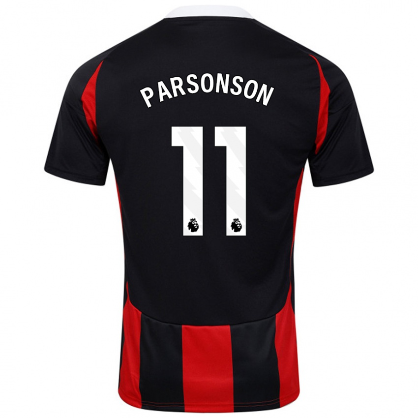 Criança Camisola Madi Parsonson #11 Vermelho Preto Alternativa 2024/25 Camisa Brasil