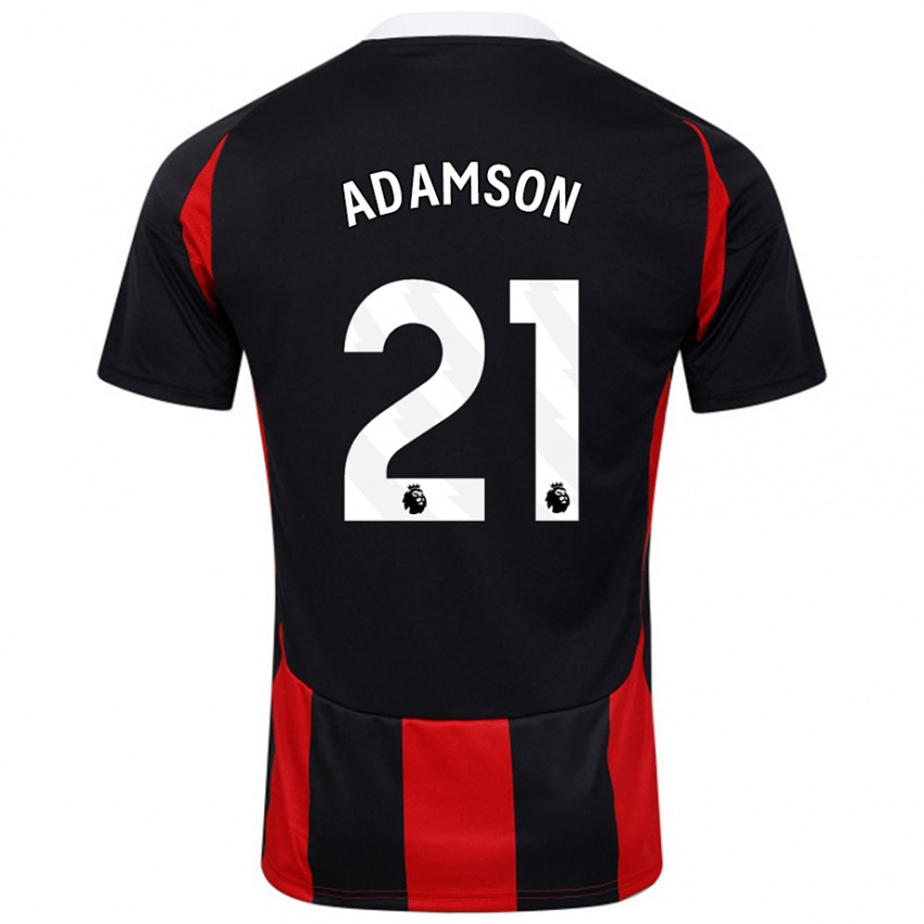 Criança Camisola Sasha Adamson #21 Vermelho Preto Alternativa 2024/25 Camisa Brasil