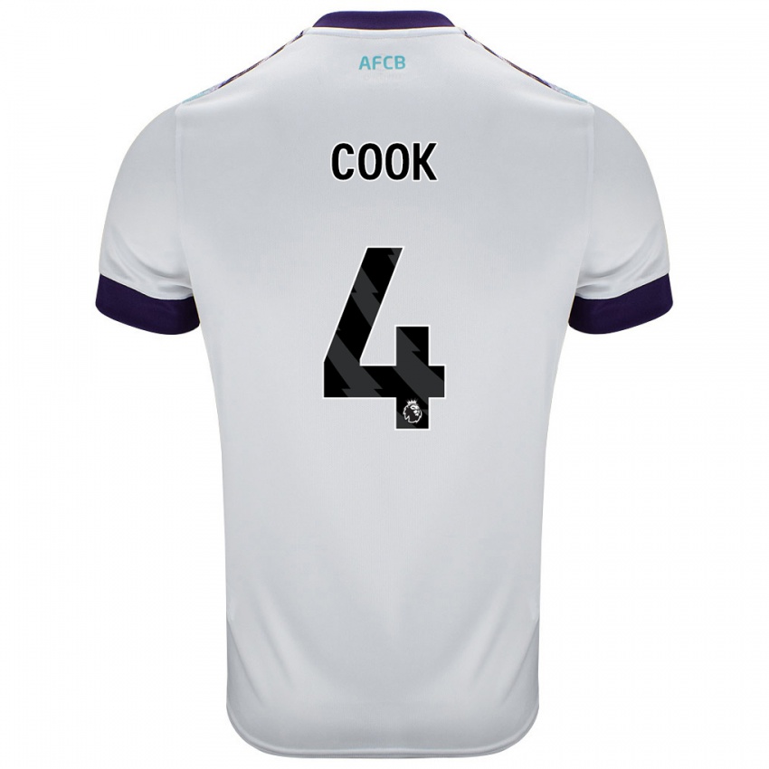 Criança Camisola Lewis Cook #4 Roxo Verde Branco Alternativa 2024/25 Camisa Brasil