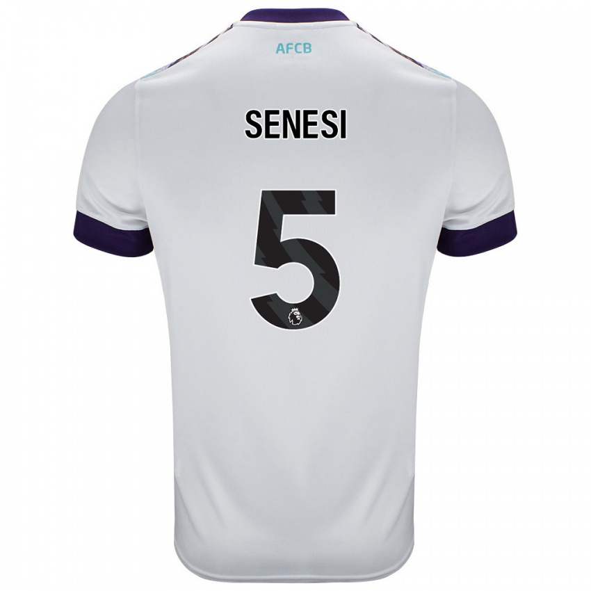 Criança Camisola Marcos Senesi #5 Roxo Verde Branco Alternativa 2024/25 Camisa Brasil