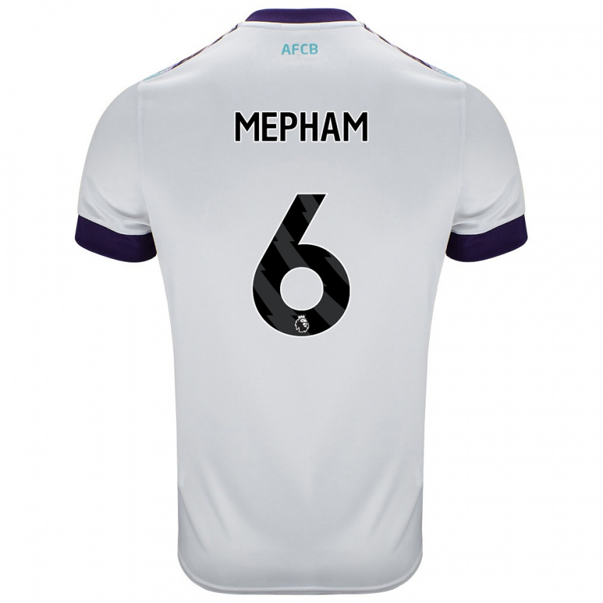 Criança Camisola Chris Mepham #6 Roxo Verde Branco Alternativa 2024/25 Camisa Brasil