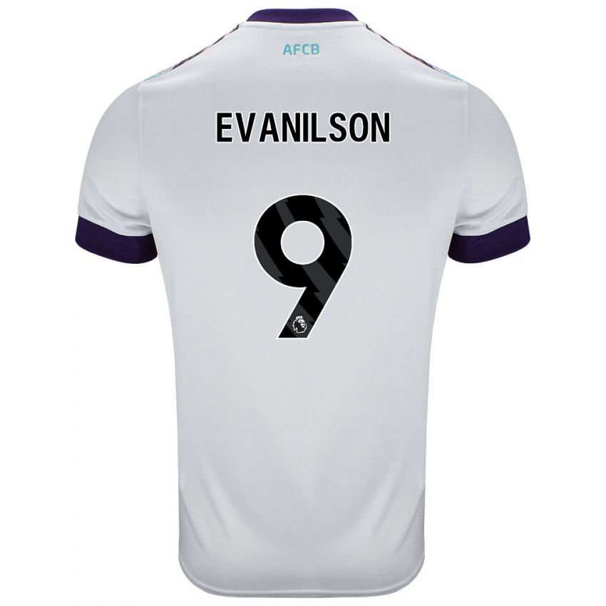 Criança Camisola Evanilson #9 Roxo Verde Branco Alternativa 2024/25 Camisa Brasil