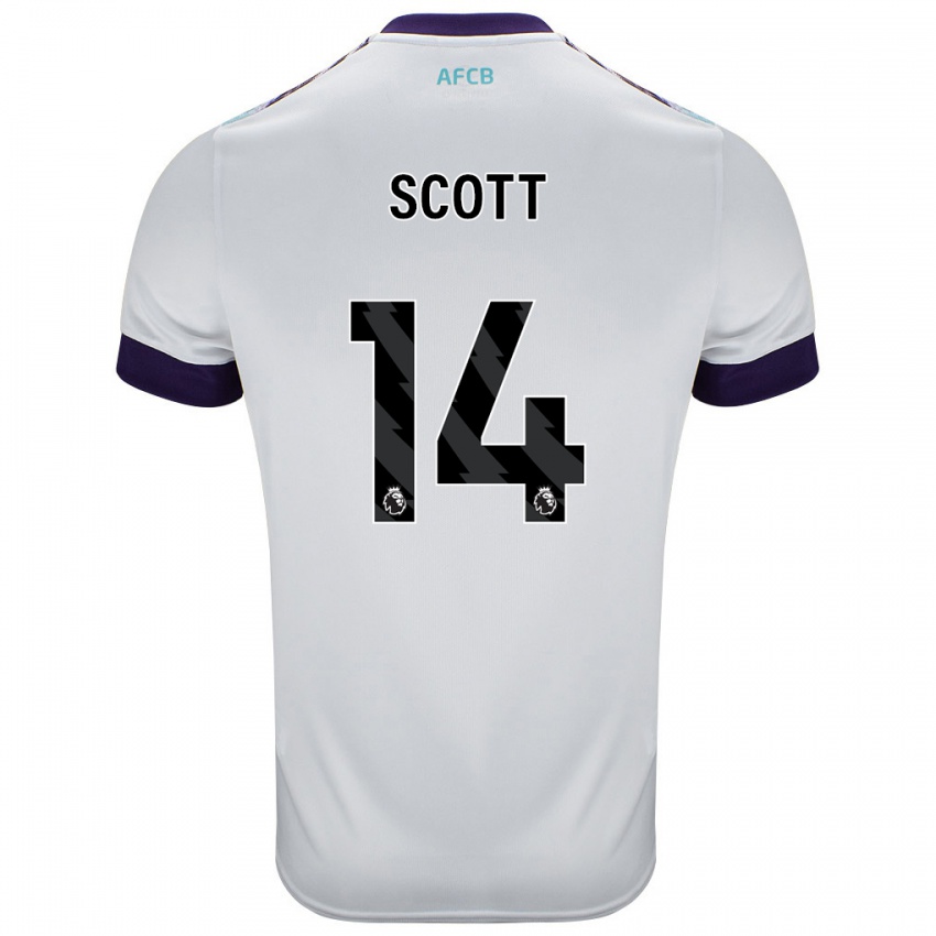 Criança Camisola Alex Scott #14 Roxo Verde Branco Alternativa 2024/25 Camisa Brasil