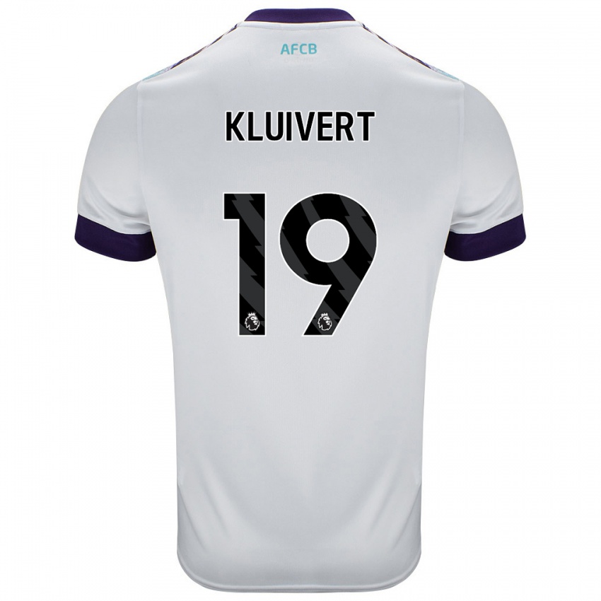 Criança Camisola Justin Kluivert #19 Roxo Verde Branco Alternativa 2024/25 Camisa Brasil