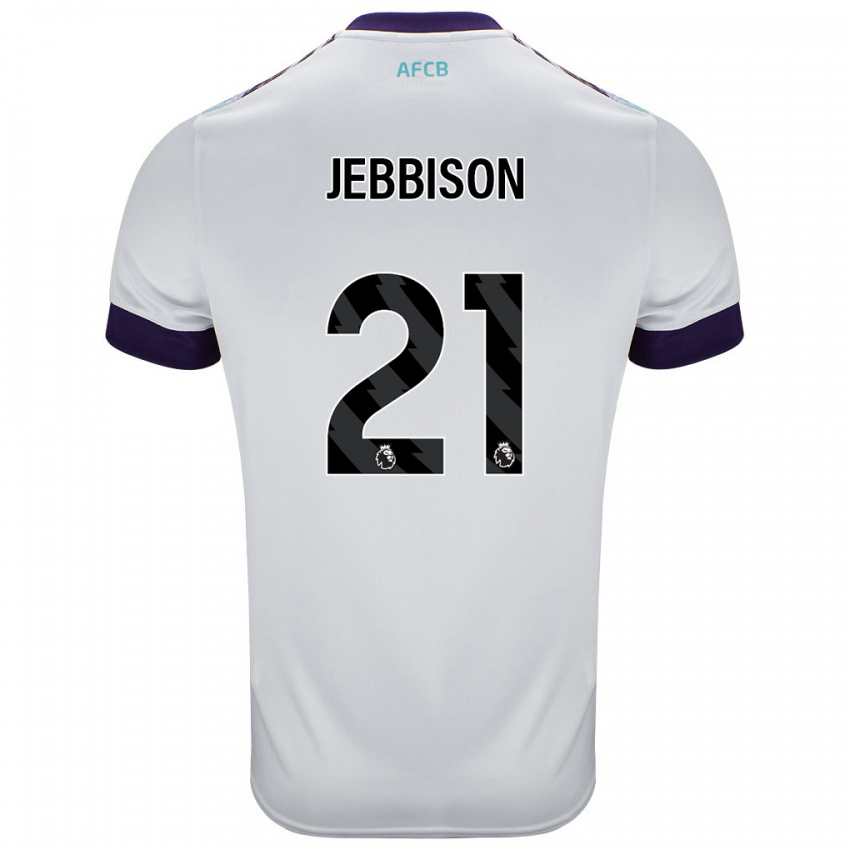 Criança Camisola Daniel Jebbison #21 Roxo Verde Branco Alternativa 2024/25 Camisa Brasil