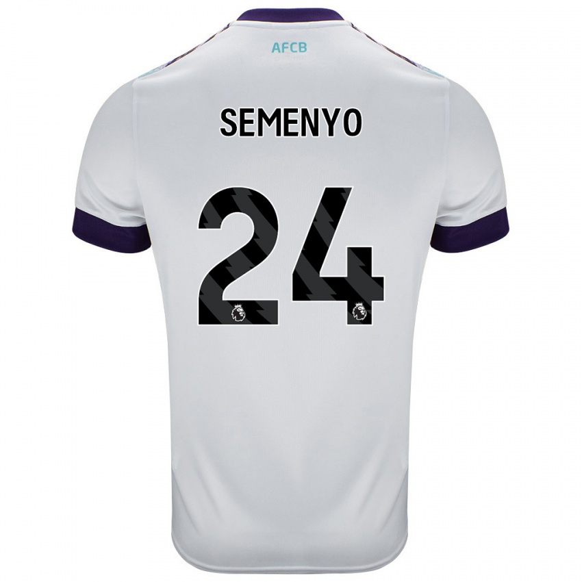 Criança Camisola Antoine Semenyo #24 Roxo Verde Branco Alternativa 2024/25 Camisa Brasil