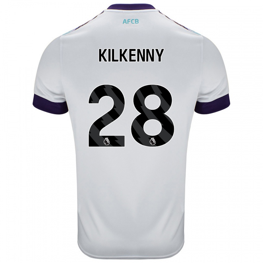 Criança Camisola Gavin Kilkenny #28 Roxo Verde Branco Alternativa 2024/25 Camisa Brasil