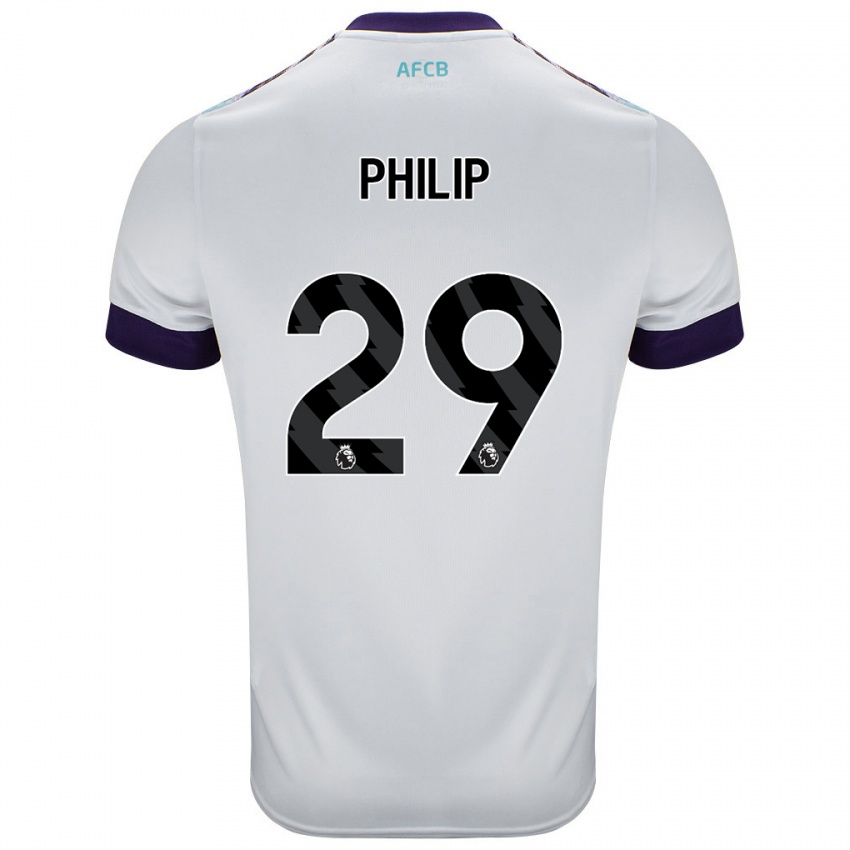 Criança Camisola Philip Billing #29 Roxo Verde Branco Alternativa 2024/25 Camisa Brasil