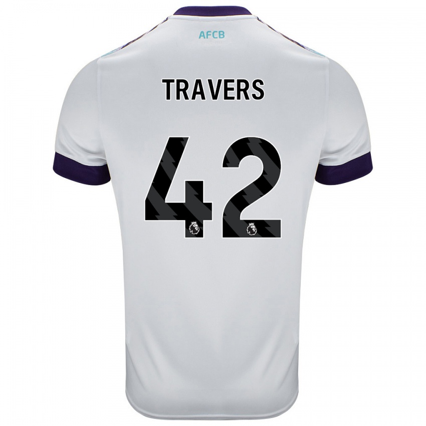 Criança Camisola Mark Travers #42 Roxo Verde Branco Alternativa 2024/25 Camisa Brasil