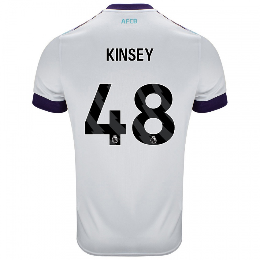 Criança Camisola Max Kinsey #48 Roxo Verde Branco Alternativa 2024/25 Camisa Brasil