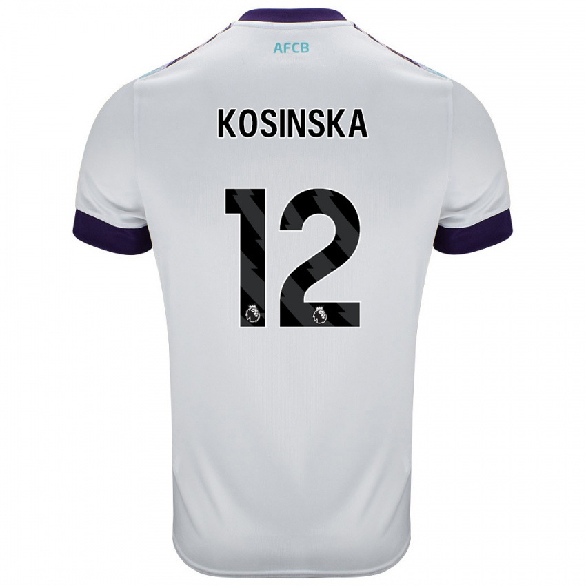 Criança Camisola Daniela Kosinska #12 Roxo Verde Branco Alternativa 2024/25 Camisa Brasil